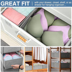 Criusia Drawer Organizer Clothes 12 Pack, Dresser Organizer for Nursery Bedroom Closet Organization and Storage - Baby Clothe