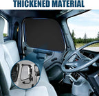 Side Window Sun Shade for Freightliner Business Class M2 S22002-2026, Custom Fit 210T Reflective Sunshade for Semi Truck, 6-Layer Heat Insulation Privacy Protector, Block 99% UV Rays, 2PCS