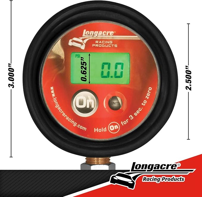 Longacre 52-53003 Semi Pro Digital Tire Pressure Gauge, 0-60