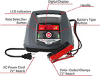 Schumacher Electric 6A Car Battery Charger and 100A Engine Starter, 5-in-1 Solution, Maintainer, 30A Boost, for 6V/12V Power