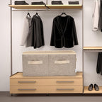 Moteph Shoe Organizer for Closet - Shoe Storage Organizer for Closet Organization with Clear Cover & Adjustable Dividers, Sho