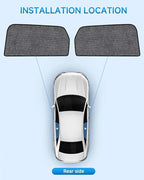 Car Window Shades for Kia Sorento(2021-2023), 2-Pack Rear Window Sun Shades for Baby – Breathable Mesh, UV & Heat Blocker, Privacy Protection for Camping, Travel, Sleep & Nursing