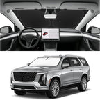 Custom Fit Windshield Sun Shade for Cadillac Escalade 2021-2026, Blocks UV & Heat, Front Window Sunshade Accessories, Easy Fold & Store Keep Your Car Cooler