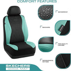 Skechers Car Seat Covers,Leather Seat Covers with GOGA Mat Technology,Waterproof Car Seat Covers Full Sets,Airbag Compatible,