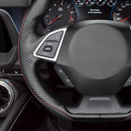 MEWANT Hand Sewn 3D Style Steering Wheel Cover Wrap for Chevrolet Camaro 2017-2022 Steering Wheel Accessories for Chevrolet Camaro 2017-2022