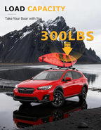 Tuyoung 300lbs Lockable Roof Rack Cross Bars Compatible with Subaru Crosstrek 2018-2023 & Impreza 2017-2023 with Side Rails, Heavy Duty Anti-Theft Aluminum Roof Crossbars Rooftop Luggage Carrier