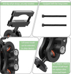 Dash Cam Mount, 1/4 "1/8" Threaded Camera Bracket, Aluminum Rearview Mirror Driving Recorder Mounting Base, Suitable for OldShark Apexcam Chortau ORSKEY Jeemak Ricoh GoPro NIUTA Dash Cam