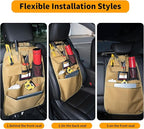 Back Seat Car Organizer with Car Storage Bags, Universal Car Organizers and Storage Truck Organizer(Brown)