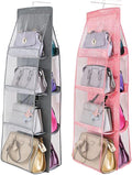 AARAINBOW 2 Packs Hanging Handbag Purse Organizer for Closet, Womens Purse Storage Organizers, Hand Bag Organizer Holder 8 Po
