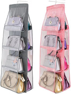 AARAINBOW 2 Packs Hanging Handbag Purse Organizer for Closet, Womens Purse Storage Organizers, Hand Bag Organizer Holder 8 Po
