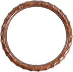 Wood Grain Steering Wheel Cover - Comfortable Grip, Artistic Design, Easy to Install, Universal Fit for Cars, Trucks, Vans & SUVs (Browntm3)