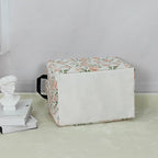 LANGYASHAN Rectangular Storage Bin Collapse Canvas Fabric Cartoon Storage Basket with Handles for Organizing Home Kitchen Boy