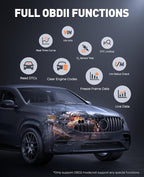 Car Battery Jump Starter with OBD2 Scanner 5000A, Car Battery Jumper Starter Portable (All Gas/10L Diesel), 12V Jump Box