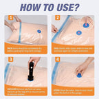 Travel Vacuum Storage Bags with Rechargeable USB Air Pump, Space Saver Vacuum Seal Bags for Luggage, Sealer Compression for C