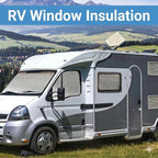 YoleShy Double Reflective Insulation RV Window Insulation for Summer Heat Reflective Window Film for Roof, Car, Garage Doors, 24 in X 10 FT