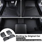 TPE Floor Mats for 2020-2026 Toyota Corolla Sedan (Include Hybrid) All Weather Car Floor Liners Fit Toyota Corolla Accessories Black
