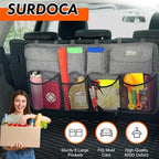 SURDOCA Car Trunk Organizer, LARGE CAPACITY Car Storage Bag with 8 Pockets, 7X Upgraded Trunk Storage Organizer for Car, SUV, Truck, MPV