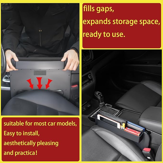 Multi-Functional Car Steering Wheel Desk - Great for Eating, Studying, and Working, Includes Side Seat Storage to Help Prevent Dropping, Bonus: Free Car Phone Holder Included