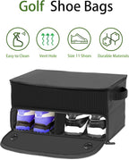CAMPLAND 2 Layer Trunk Organizer, Waterproof Car Locker for 2 Pair Shoes, Durable Trunk Storage for Balls, Tees, Clothes,