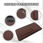 Car Sun Visor Storage Bag, Soft Leather Surface Organizer, Scratch-Resistant Auto Sunshade Organizer Bag, Can Store ID Card, Eyeglasses, Pen, Driving License etc (Brown)