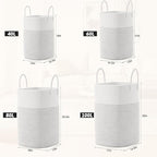 Laundry Basket,Woven Cotton Rope Laundry Hamper,Versatile Storage for Dirty Clothes,Baby Toys,and Blankets in Bathroom, Nurse