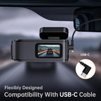 Dash Cam Front and Rear, 2.5K+1080P Dual Dash Camera for Cars, Ecomoment Car Camera with 1.47" IPS Screen, Built-in Wi-Fi, 17