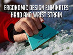 The Better Ice Scraper for Car Windshield | Fast, Efficient, Ergonomic | Magically Remove Ice and Frost from Auto Window | Patented Shape Shifting Technology | Durable Brass Edge | Compact | Pack of 1