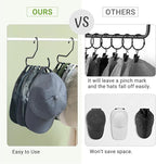 Mkono Hat Organizer for Baseball Caps Metal Hat Rack for Closet Hat Hangers Baseball Cap Holder Hat Storage Organizer Holds 4