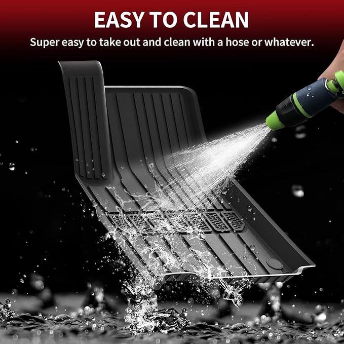 LASFIT Floor Mats for Jeep Grand Cherokee L 2021-2025 2026 (ONLY for 6 Seaters Without Center Console) All Weather Custom Fit Car Floor Liners Trunk Mat Black