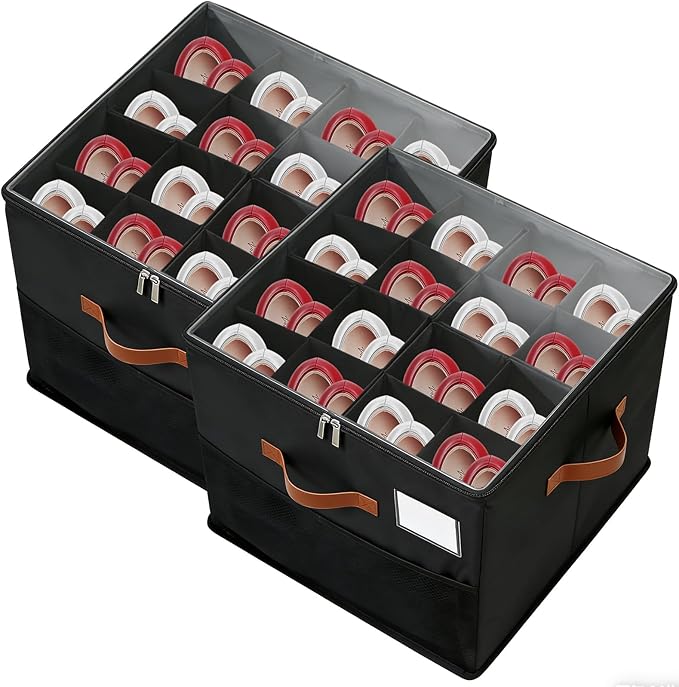 Shoe Organzier for Cloest - 2pack Adjustable Shoe Storage Box Fits 8-16 pairs,shoe Bin with Pop-Up dividers,Space Saver shoes