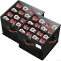 Shoe Organzier for Cloest - 2pack Adjustable Shoe Storage Box Fits 8-16 pairs,shoe Bin with Pop-Up dividers,Space Saver shoes