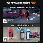 360° Dash Cam Front and Rear Inside, 4 Channel FHD 4 * 1080P, Wi-Fi GPS Voice Control Car Camera, Front 2K+1080P*2 Dash Camer
