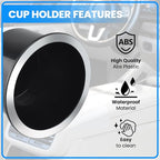 SDTC Tech Black Sofa Cup Holder, Insert Universal Cup Drink Holde for RV Boats, Cars, Sofas and Golf Carts (2-Piece)