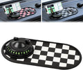 Mobile Phone Bracket Anti-Slip Mat,Multifunction Car Dashboard Mat with Temporary Parking Number,360° Rotating Adjustable Pho