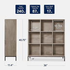 Best Choice Products 9-Cube Bookshelf, 3-Tier Wood Storage Bookcase W/Legs, 11in Shelf Opening, Cube Organizer, Living Room, 