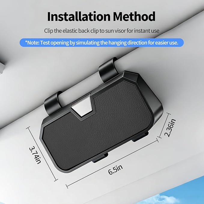 Sunglasses Holder for Car Visor Leather Eyeglasses Organizer Case for BMW X3 X5 X7 X1 3 4 2 5 Series Accessories
