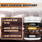 12oz Leather Recoloring Balm & 3.4oz Mink Oil Leather Conditioner kit,White Leather Color Repair Kits for Couches, Leather Co