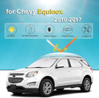 KMF 8pcs Thicken Sun Shades for Chevy Equinox 2010-2017 Accessories, Chevrolet Full Car Window Covers Sunshade for Windshield Side Rear, UV Block and Blackout Privacy for Car Camping Outdoor