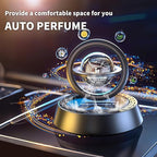 Kwak's Car Air Freshener Solar Energy Rotating Refillable Air Purifier for Car Interior Dashboard Autorotation Decoration Acc