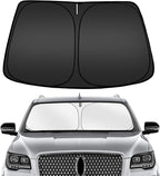 ARISMOTOR Windshield Sun Shade for Lincoln Navigator 2018-2025 2026, Custom Fit Foldable Front Window Sunshade Sun Visor Protector, Block UV Rays Keep Your Car Cooler