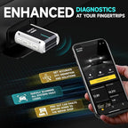 DND Bluetooth OBD2 Scanner - All System Diagnostic Tool for iOS & Android, Code Reader for Cars, Free Updated Vehicle Scan Tool,