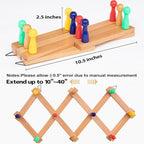 SCUNDA Expandable Hat Rack for Wall, Colorful Wall Hook for Coat/Mug/Baseball Cap, 2 Packs Hat Holder for Girls or Boys Room,