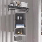 Hanging Closet Organizer, Easy Mount Collapsible 3-Shelf Camper Closet Wardrobe Hanging Storage Shelves, Folded Clothes Towel