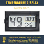 8 Pcs 500 Grams Rechargeable Silica Gel Desiccant Packets with Mini Digital LCD Hygrometer Thermometers Dehumidifier Bag for