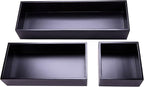 Bamboo Box for Drawer Organizer Box for Kitchen Storage Boxes for Small Accessories, Black 8"*4"