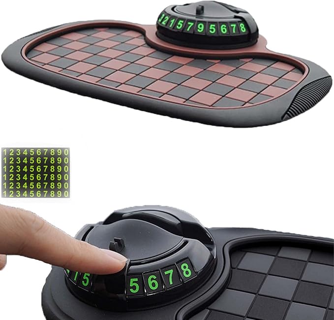 2026 Upgrade Anti Slip Mat for Car Dashboard,Multifunction Car Anti-Slip Mat Auto Phone Holder,Car Antis Slips Mats with Temp