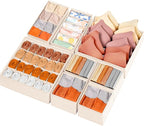 Drawer Organizer Clothes, 8 Pack Dresser Organizer Bins for Baby Clothes, Underwear Sock, Fabric Closet Organization and Stor