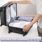 8 Set Packing Cubes for Travel, Gifts for Women Mom,Anti-Tearing Suitcase Organizer for Luggage with Shoe & Hanging Toiletry 