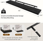 Dreamland 55 Inches Floating Shelves for Wall, 9.8" Deep Long Floating Shelves Set of 2, Large Display & Storage Shelf, Wall 