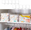 Yieach 10 Pack Clear Acrylic Shelf Divider for Closet Organization - 9.2″ Tall Closet Dividers for Wood Shelves,Cupboard,Vert